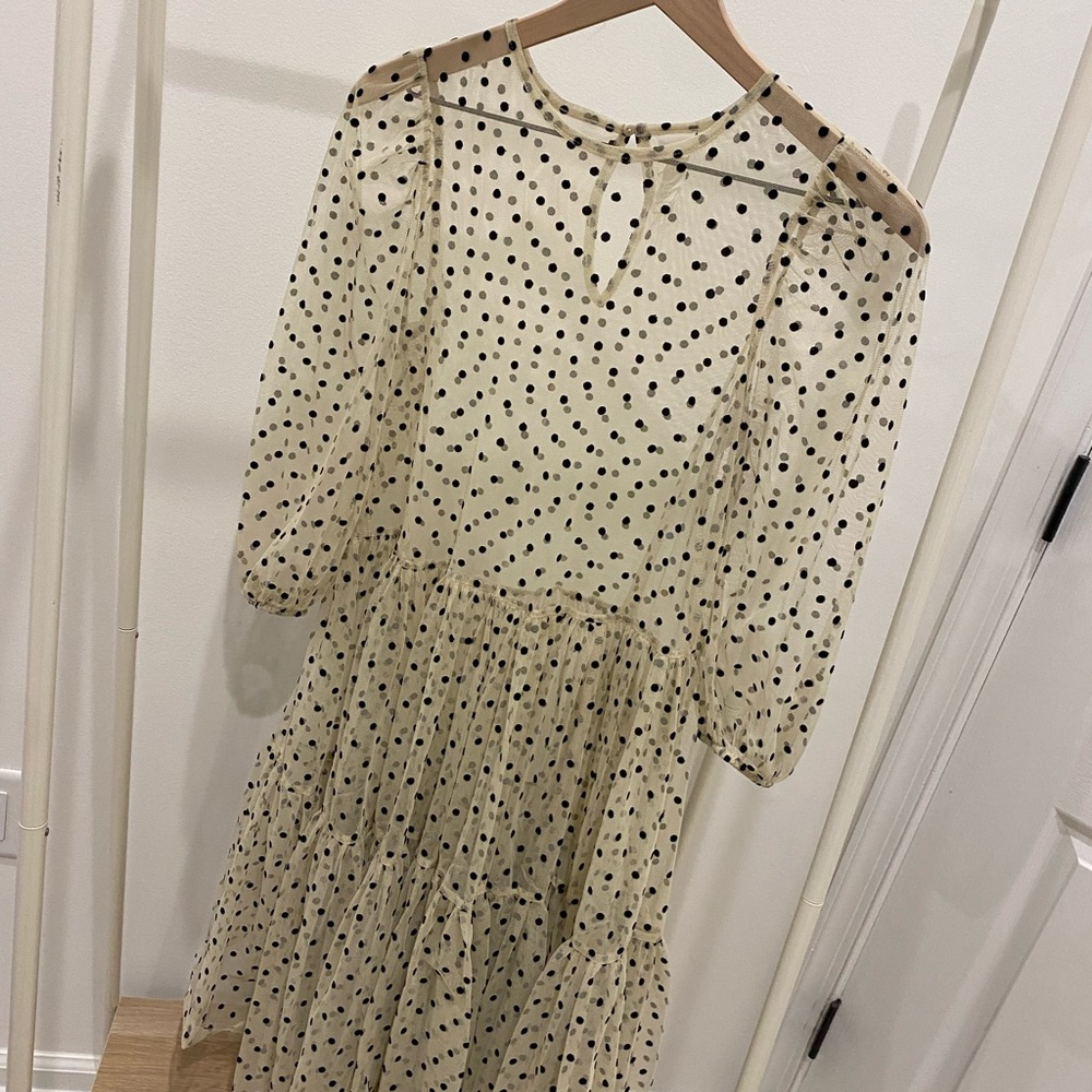 Dreamy tulle velvet dot dress